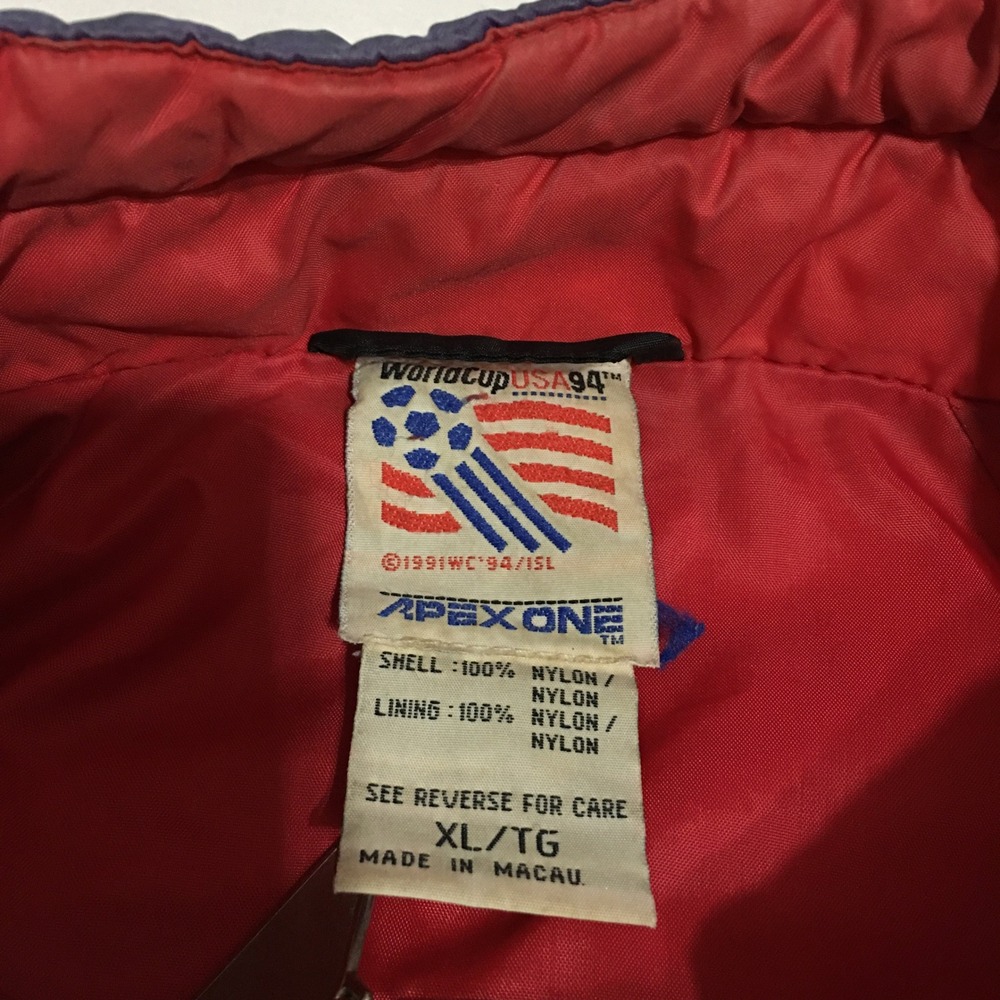 Vintage Apex One Windbreaker Jacket Mens XL 1994 Worl… - Gem